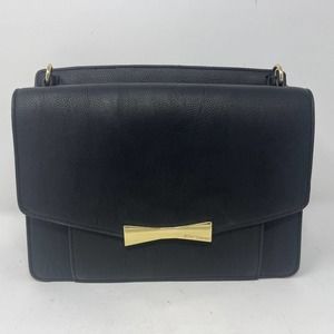 Betsey Johnson Black Handbag - Floral Pattern Inside